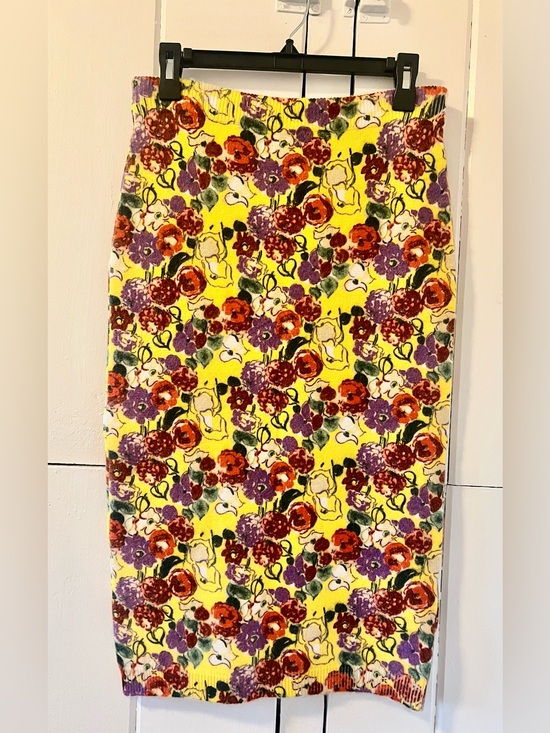 Prada Dresses & Skirts - Prada Yellow Floral Pencil Skirt